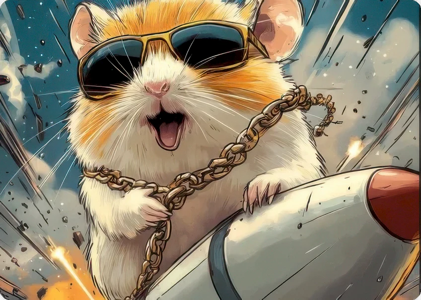 Hamster Champ Introduction - Hamster Champ rides a rocket